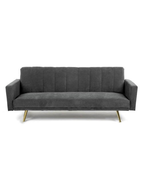 Divano letto tessuto grigio Issyk 198x86x81h