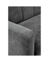 Divano letto tessuto grigio Issyk 198x86x81h