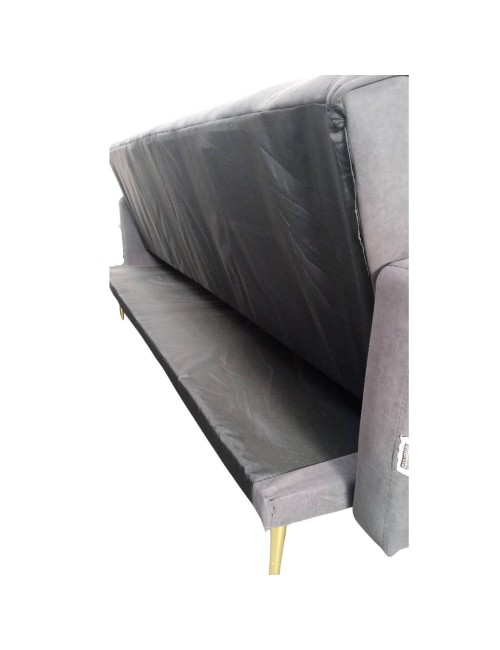 Divano letto tessuto grigio Issyk 198x86x81h