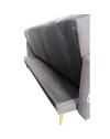 Divano letto tessuto grigio Issyk 198x86x81h