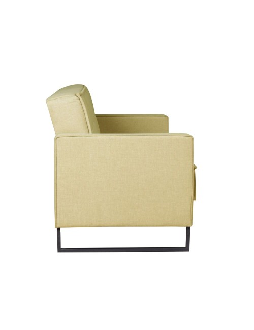 Divano funzione letto e contenitore Legen 3 Posti in vellutino Senape 210x85x87H