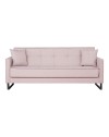 Divano funzione letto e contenitore Legen 3 Posti in vellutino rosa antico 210x85x87H