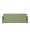 Divano funzione letto e contenitore Legen 3 Posti in vellutino verde oliva 210x85x87H