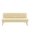 Divano letto Lunaria 3 posti colore crema design moderno 182x88x80H