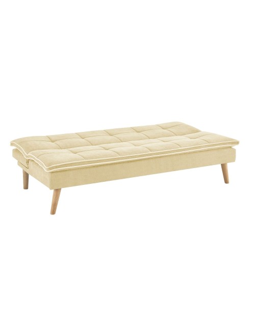 Divano letto Lunaria 3 posti colore crema design moderno 182x88x80H