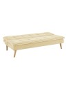 Divano letto Lunaria 3 posti colore crema design moderno 182x88x80H