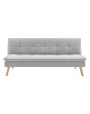 Divano letto Lunaria 3 posti colore grigio design moderno 182x88x80H