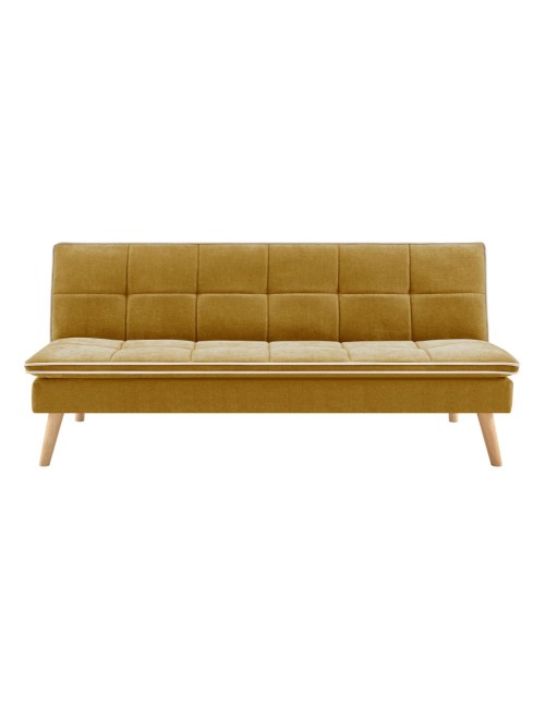 Divano letto Lunaria 3 posti colore senape design moderno 182x88x80HE