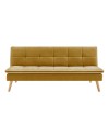 Divano letto Lunaria 3 posti colore senape design moderno 182x88x80HE