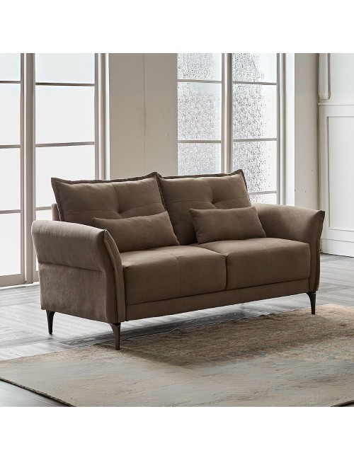 Divano 2 posti Nutmeg in tessuto beige 160x76x86H