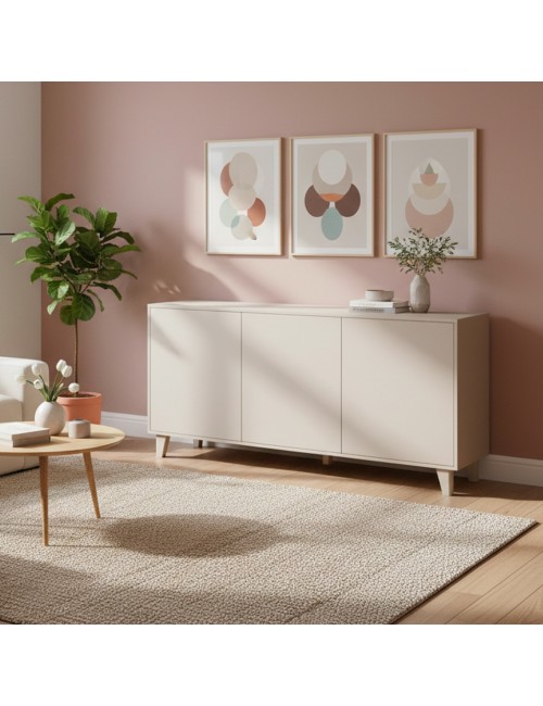 Madia Nimes Moran 3 Ante Beige 154 cm con Apertura Push-Pull – Design Moderno