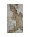 Tavolo fisso Velika con piano in ceramica marmo bianco e base in metallo intrecciata 160x90x76H