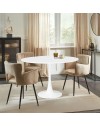 Tavolo rotondo Derek 120x120x73H colore bianco opaco