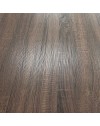 Tavolo fisso Ronan con piano in rovere anticato e gambe in metallo nero 180x90x76H