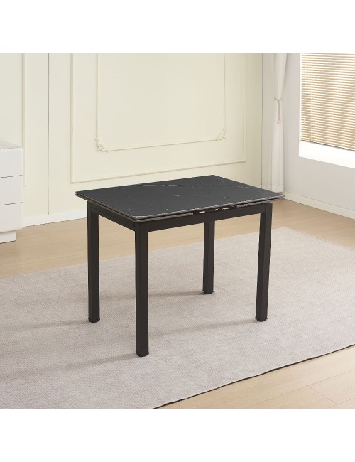 Tavolo Allungabile Kyoto con piano in ceramica e struttura in metallo