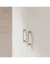 Armadio Arcadia 2 ante e 1 cassetto bianco 89x54x210.5H