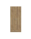 Armadio Arcadia 2 ante e 1 cassetto rovere 89x54x210.5H