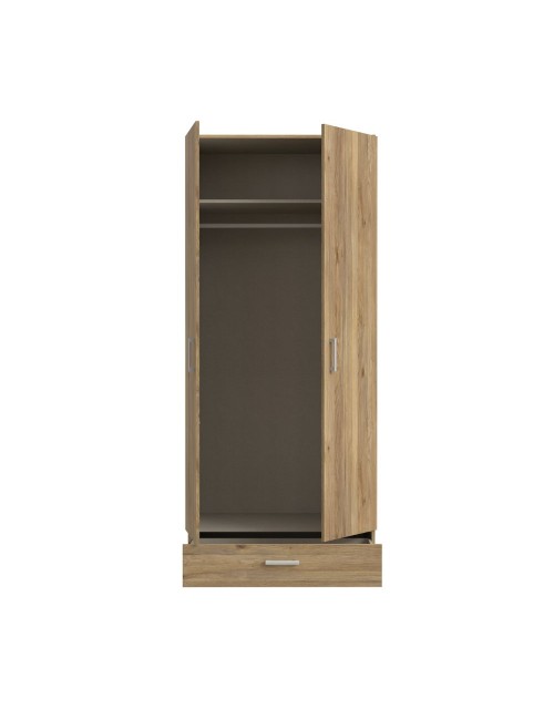 Armadio Arcadia 2 ante e 1 cassetto rovere 89x54x210.5H