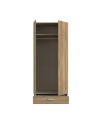 Armadio Arcadia 2 ante e 1 cassetto rovere 89x54x210.5H
