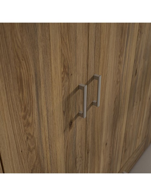 Armadio Arcadia 2 ante e 1 cassetto rovere 89x54x210.5H