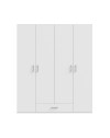Armadio Arcadia 4 ante e 1 cassetto bianco 177.5x54x210.5H
