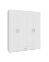 Armadio Arcadia 4 ante e 1 cassetto bianco 177.5x54x210.5H
