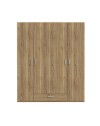 Armadio Arcadia 4 ante e 1 cassetto rovere 177.5x54x210.5H