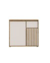 Mobile Multiuso Neutra Rovere e Cashmere con Anta Cannettata e Cassetto