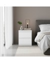 Comodino Morgan 2 cassetti bianco – 41.8x32.2x49.3H