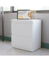 Comodino Morgan 2 cassetti bianco – 41.8x32.2x49.3H