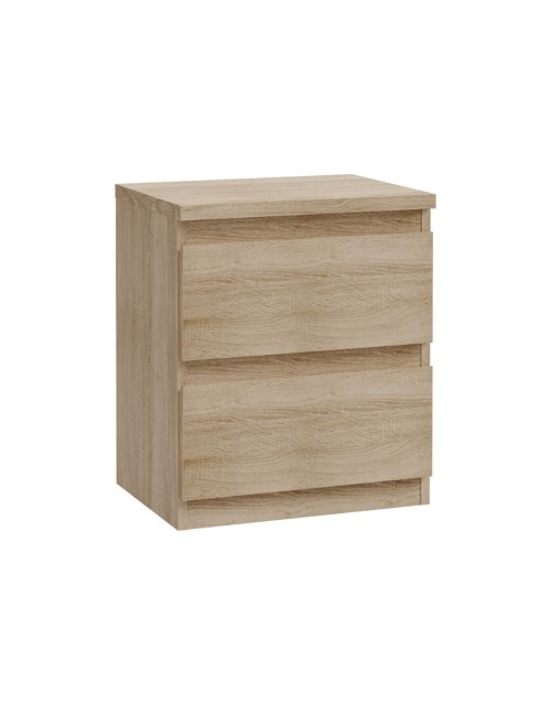 Comodino Morgan 2 cassetti rovere – 41.8x32.2x49.3H
