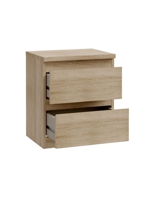 Comodino Morgan 2 cassetti rovere – 41.8x32.2x49.3H