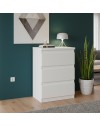 Cassettiera Morgan 3 cassetti bianco – 42x32x61H