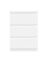 Cassettiera Morgan 3 cassetti bianco – 42x32x61H