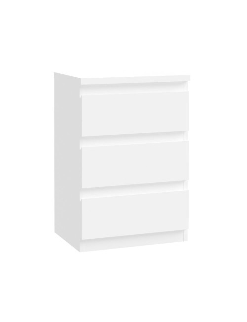 Cassettiera Morgan 3 cassetti bianco – 42x32x61H