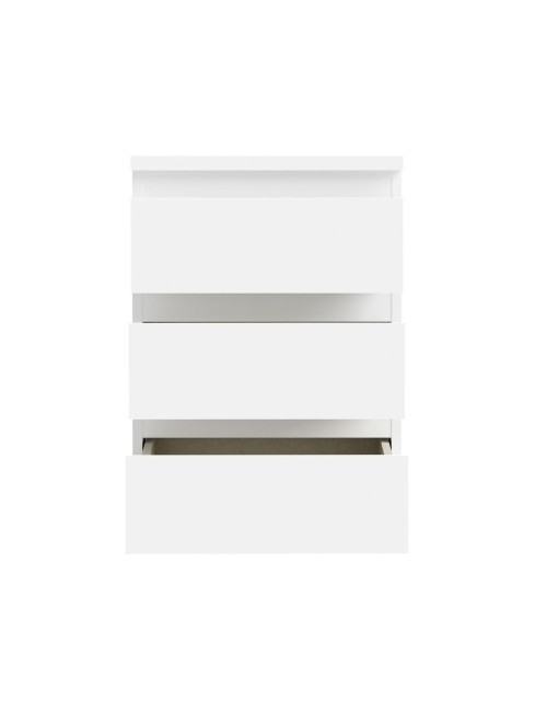 Cassettiera Morgan 3 cassetti bianco – 42x32x61H