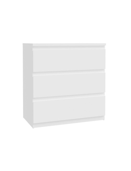 Cassettiera Morgan 3 cassetti bianco – 77.2x42.2x80H