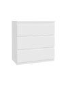 Cassettiera Morgan 3 cassetti bianco – 77.2x42.2x80H