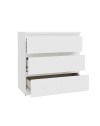 Cassettiera Morgan 3 cassetti bianco – 77.2x42.2x80H