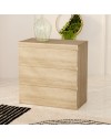 Cassettiera Morgan 3 cassetti rovere – 77.2x42.2x80H