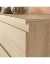 Cassettiera Morgan 3 cassetti rovere – 77.2x42.2x80H
