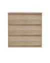 Cassettiera Morgan 3 cassetti rovere – 77.2x42.2x80H