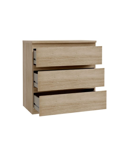 Cassettiera Morgan 3 cassetti rovere – 77.2x42.2x80H