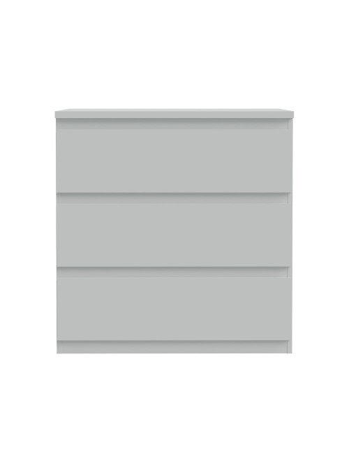 Cassettiera Morgan 3 cassetti grigio ghiaccio – 77.2x42.2x80H