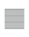 Cassettiera Morgan 3 cassetti grigio ghiaccio – 77.2x42.2x80H