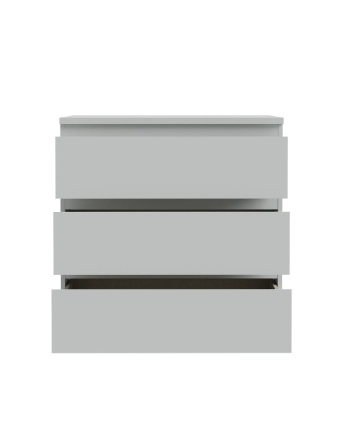 Cassettiera Morgan 3 cassetti grigio ghiaccio – 77.2x42.2x80H
