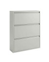 Scarpiera Salvaspazio in Metallo Grigia 3 Ante – Modello Slim Emy 80x14x103.2 cm