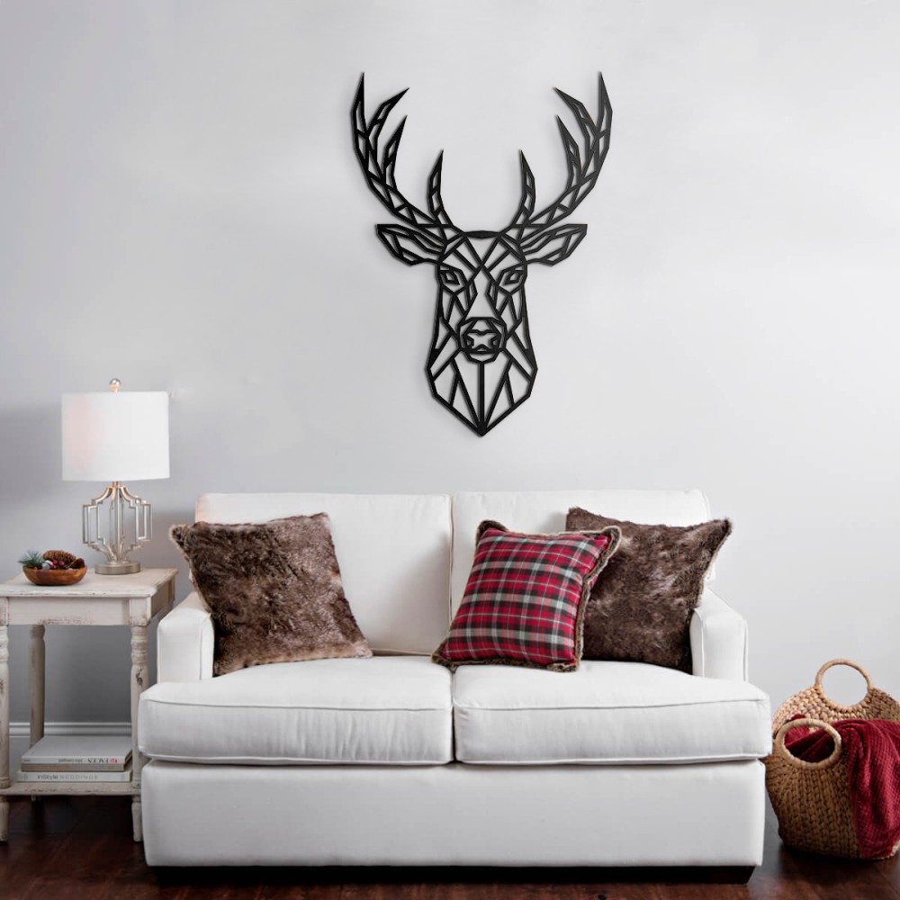 Cornice decorativa cervo 62x87 cm MT192408 colore nero