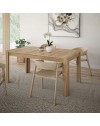 Tavolo rettangolare allungabile Mono Core 160/206 cm con allunga centrale colore rovere