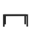 Tavolo rettangolare allungabile Mono Core 160/206 cm con allunga centrale colore nero